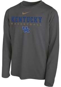 Nike Kentucky Wildcats Youth Grey Legend 2 Fer Long Sleeve T-Shirt