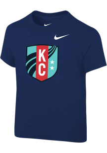 Nike KC Current Toddler Navy Blue Primary Logo Short Sleeve T-Shirt