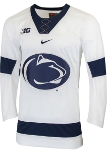 Mens Penn State Nittany Lions White Nike Replica Hockey Jersey