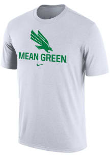 Nike North Texas Mean Green White Dri-FIT Cotton Short Sleeve T Shirt