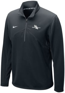 Nike North Texas Mean Green Mens Black Dri-FIT Training Long Sleeve 1/4 Zip Pullover