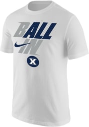 Nike Xavier Musketeers White Ball In Bench Short Sleeve T Shirt