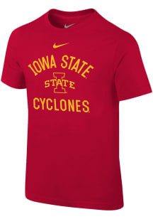 Nike Iowa State Cyclones Boys Crimson No 1 Design Short Sleeve T-Shirt