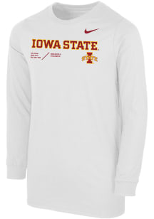 Nike Iowa State Cyclones Youth Grey SL Team Issue Long Sleeve T-Shirt