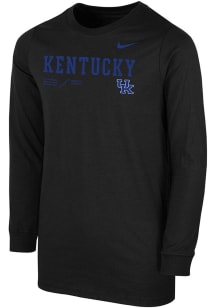 Nike Kentucky Wildcats Youth Black SL Team Issue Long Sleeve T-Shirt