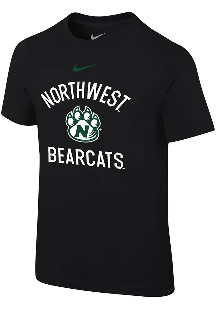 Nike Northwest Missouri State Bearcats Boys Black No 1 Design Short Sleeve T-Shirt