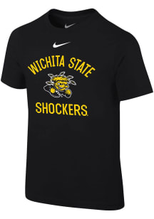 Nike Wichita State Shockers Boys Black No 1 Design Short Sleeve T-Shirt