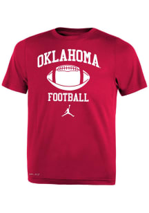 Nike Oklahoma Sooners Toddler Crimson Football No 1 JM Short Sleeve T-Shirt