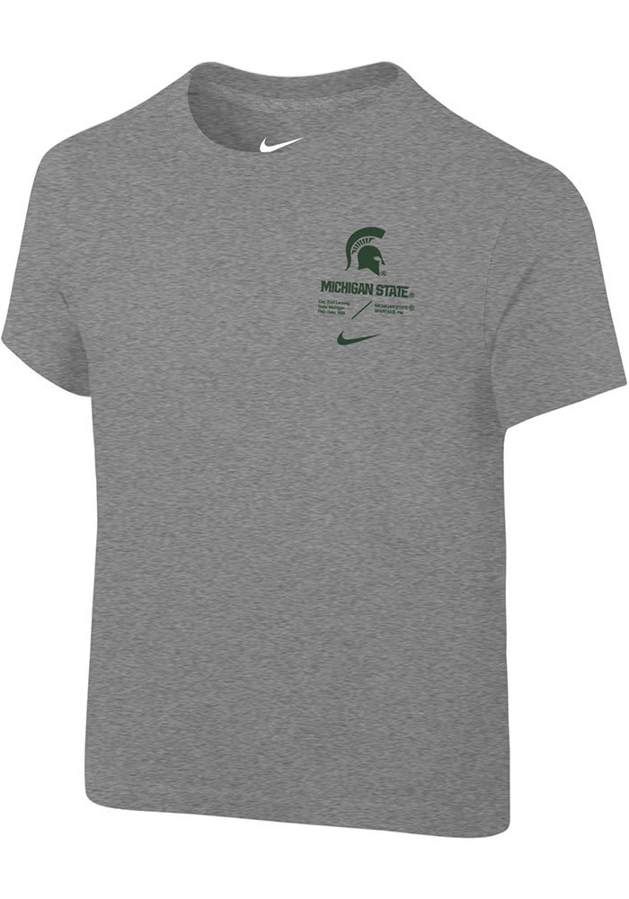 Nike Michigan State Spartans Toddler Grey SL Team Issue Short Sleeve T-Shirt