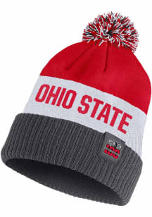 Nike Ohio State Buckeyes Grey Ohio Stadium 100th Anniversary Striped Mens Knit Hat