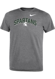 Nike Michigan State Spartans Boys Grey SL Legend Team Issue Short Sleeve T-Shirt