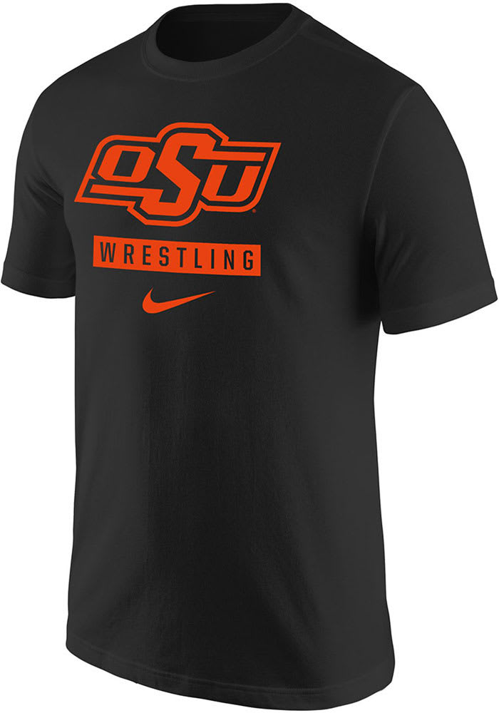Nike Oklahoma State Cowboys BLACK Core Wrestling Short Sleeve T
