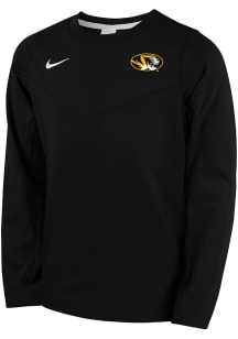 Nike Missouri Tigers Youth Black SL Coach Long Sleeve Crew Sweatshirt