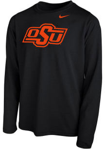 Nike Oklahoma State Cowboys Youth Black Pistol Pete Logo Long Sleeve T-Shirt
