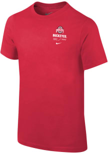 Nike Ohio State Buckeyes Youth Red SL Team Issue Short Sleeve T-Shirt