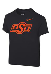 Nike Oklahoma State Cowboys Boys Black Primary Logo Short Sleeve T-Shirt