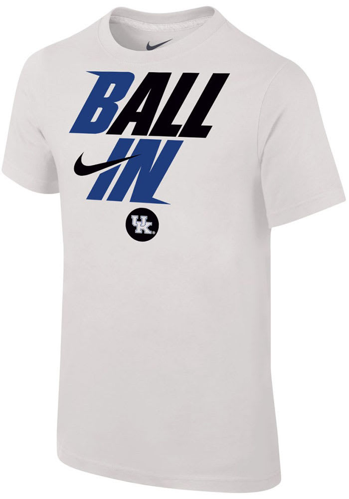 Nike Kentucky Wildcats Youth White Bench Short Sleeve T-Shirt