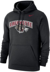 Nike Lafayette College Mens Black Club Fleece Long Sleeve Hoodie