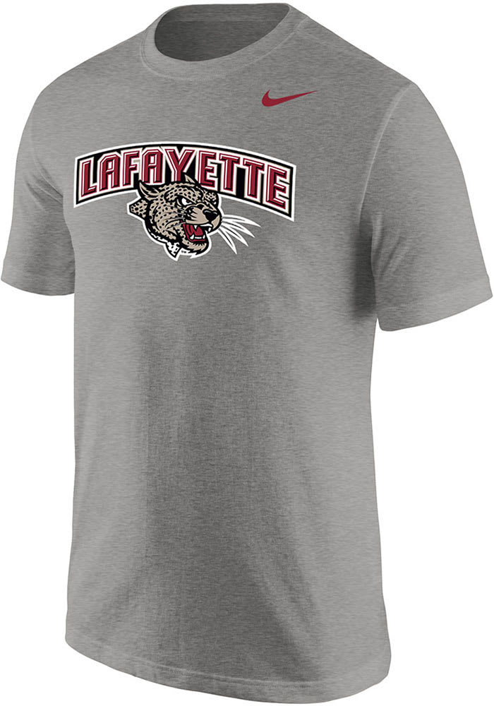 Nike Lafayette College Grey Core Logo Short Sleeve T Shirt
