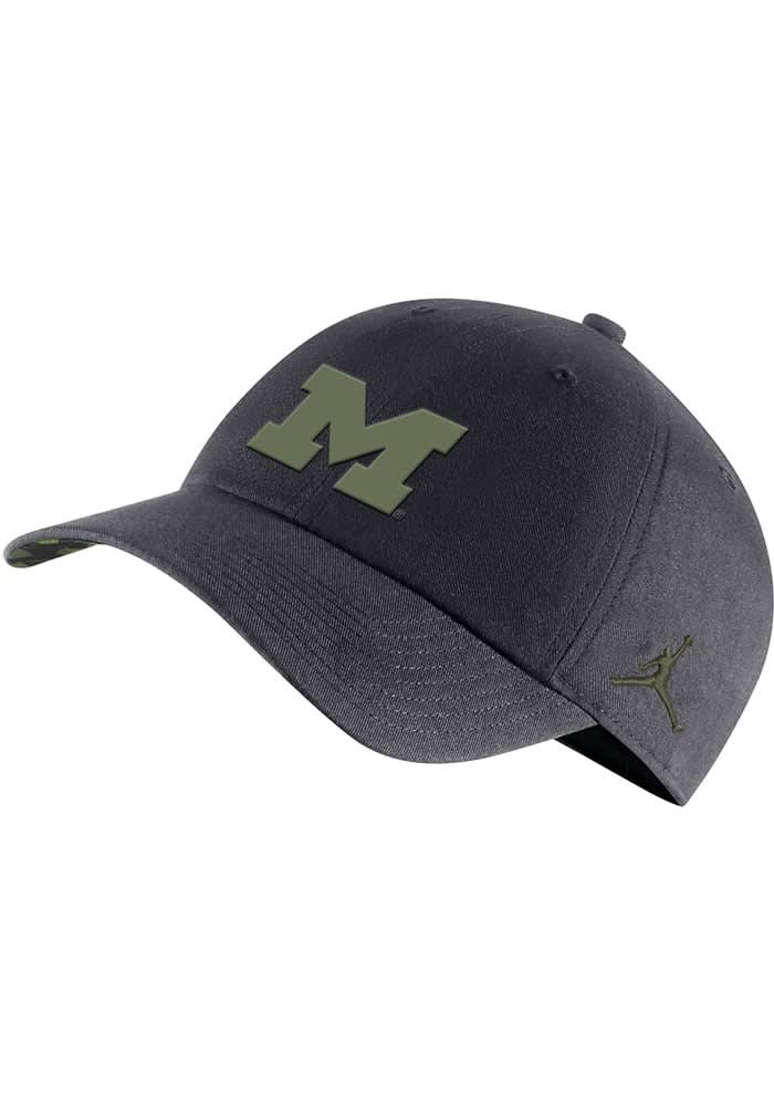 Nike Grey Michigan Wolverines Tactical Military H86 Adjustable Hat