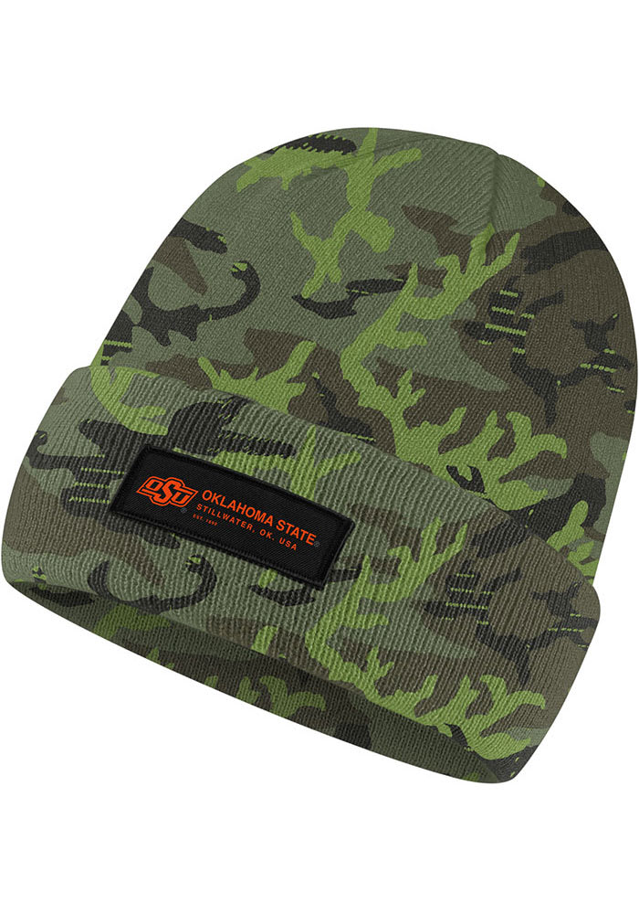 Nike Men's Oklahoma State Cowboys Camo Military Appreciation Cuffed Knit Beanie