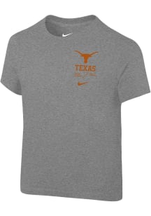 Nike Texas Longhorns Toddler Grey SL Team Issue Short Sleeve T-Shirt