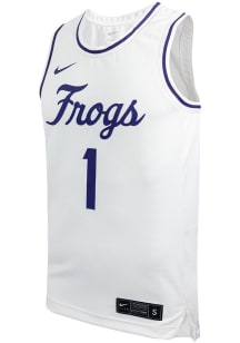 Nike TCU Horned Frogs White Retro Replica Jersey