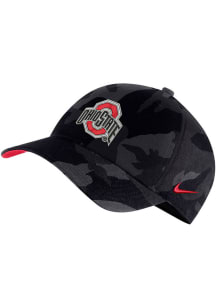 Nike Ohio State Buckeyes Camo Campus Adjustable Hat - Grey