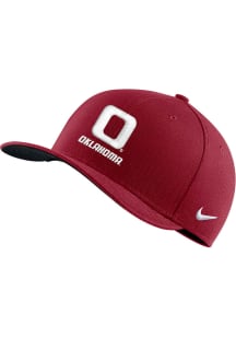 Nike Oklahoma Sooners Mens Crimson Swoosh Flex Hat
