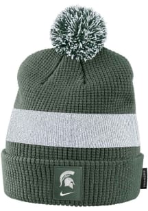 Nike Michigan State Spartans Green Sideline Pom Mens Knit Hat