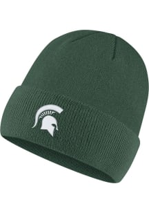 Nike Michigan State Spartans Green Logo Cuffed Mens Knit Hat