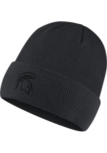 Nike Michigan State Spartans Black Logo Cuffed Mens Knit Hat
