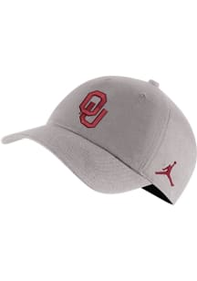 Nike Oklahoma Sooners H86 Swoosh Adjustable Hat - Grey