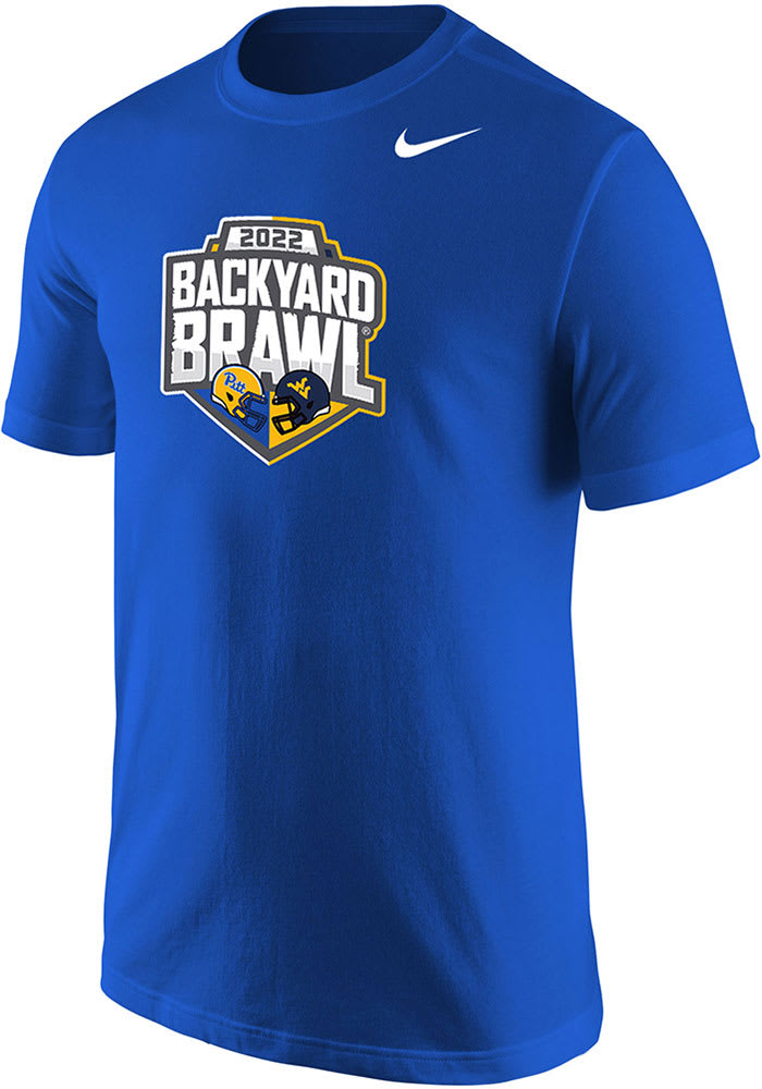 Nike Pitt Panthers Blue 2022 Football Backyard Brawl Short Sleeve T Shirt