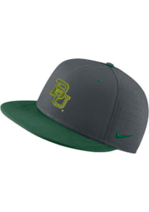 Nike Baylor Bears Mens Grey Aero True On-Field Baseball Fitted Hat