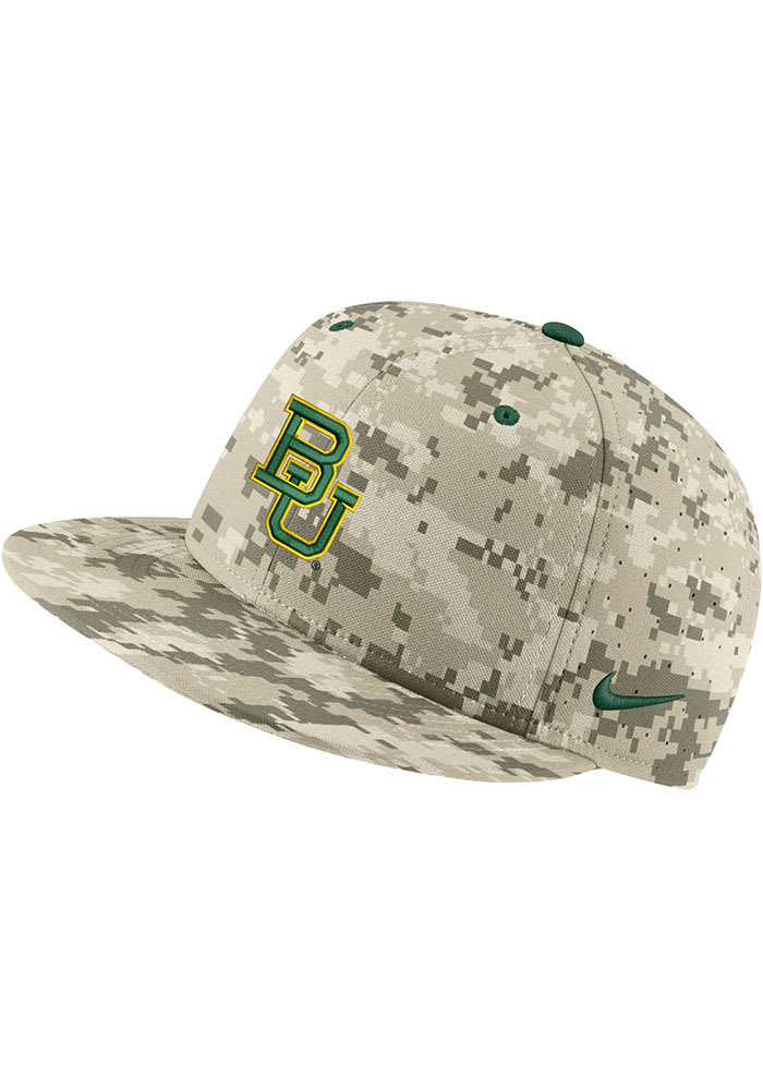 Baylor Bears Aero True On-Field Baseball Tan Nike Fitted Hat