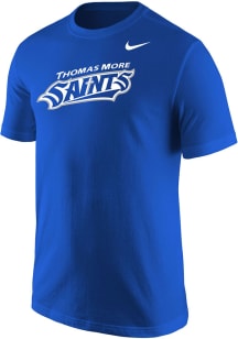 Nike Thomas More Saints Blue Primary Logo Short Sleeve T Shirt