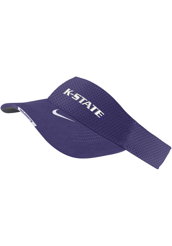 Nike K-State Wildcats Mens Purple 2022 Sideline DF Adjustable Visor