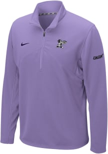 Nike K-State Wildcats Mens Lavender DriFIT Training Willie Long Sleeve 1/4 Zip Pullover