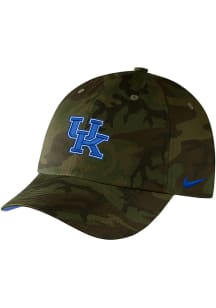 Nike Kentucky Wildcats H86 Washed Camo Adjustable Hat - Green