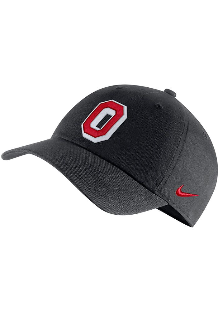 Nike BLACK Ohio State Buckeyes H86 Logo Classic Adjustable Hat Nike BLACK Ohio State Buckeyes H86 Logo Classic Adjustable Hat