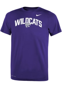 Nike K-State Wildcats Youth Purple SL Legend Team Issue Short Sleeve T-Shirt