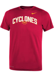 Nike Iowa State Cyclones Youth Black Arch Mascot Short Sleeve T-Shirt