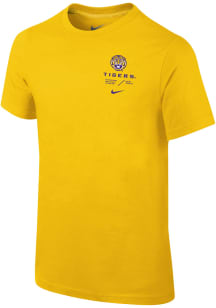 Nike LSU Tigers Youth Gold SL Team Issue Short Sleeve T-Shirt