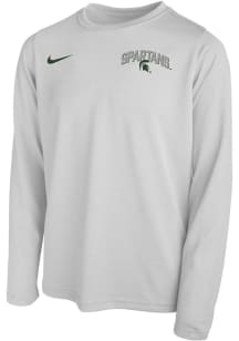 Nike Michigan State Spartans Youth Grey SL Legend Team Issue Long Sleeve T-Shirt