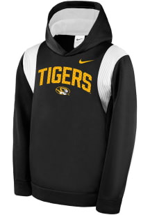 Nike Missouri Tigers Youth Black SL Therma Ach Long Sleeve Hoodie