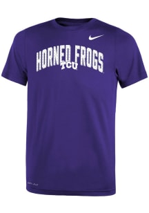 Nike TCU Horned Frogs Youth Purple SL Legend Team Issue Short Sleeve T-Shirt