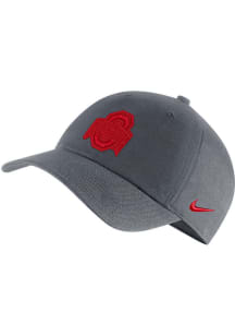Nike Ohio State Buckeyes H86 Logo Adjustable Hat - Grey