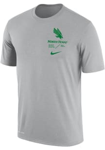 Nike North Texas Mean Green Grey DriFIT Team Issue Short Sleeve T Shirt