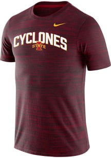 Nike Iowa State Cyclones Cardinal Velocity Team Issue Short Sleeve T Shirt